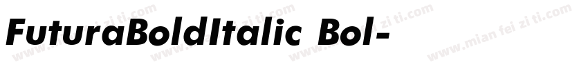 FuturaBoldItalic Bol字体转换